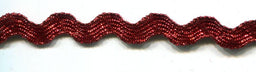 SR1404-9-LX-RED - SUPER RIBBON RIC RAC 5mm LUREX RED