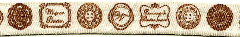 SR1411-15-NAT - SUPER RIBBON MOTIFS 15mm NATURAL