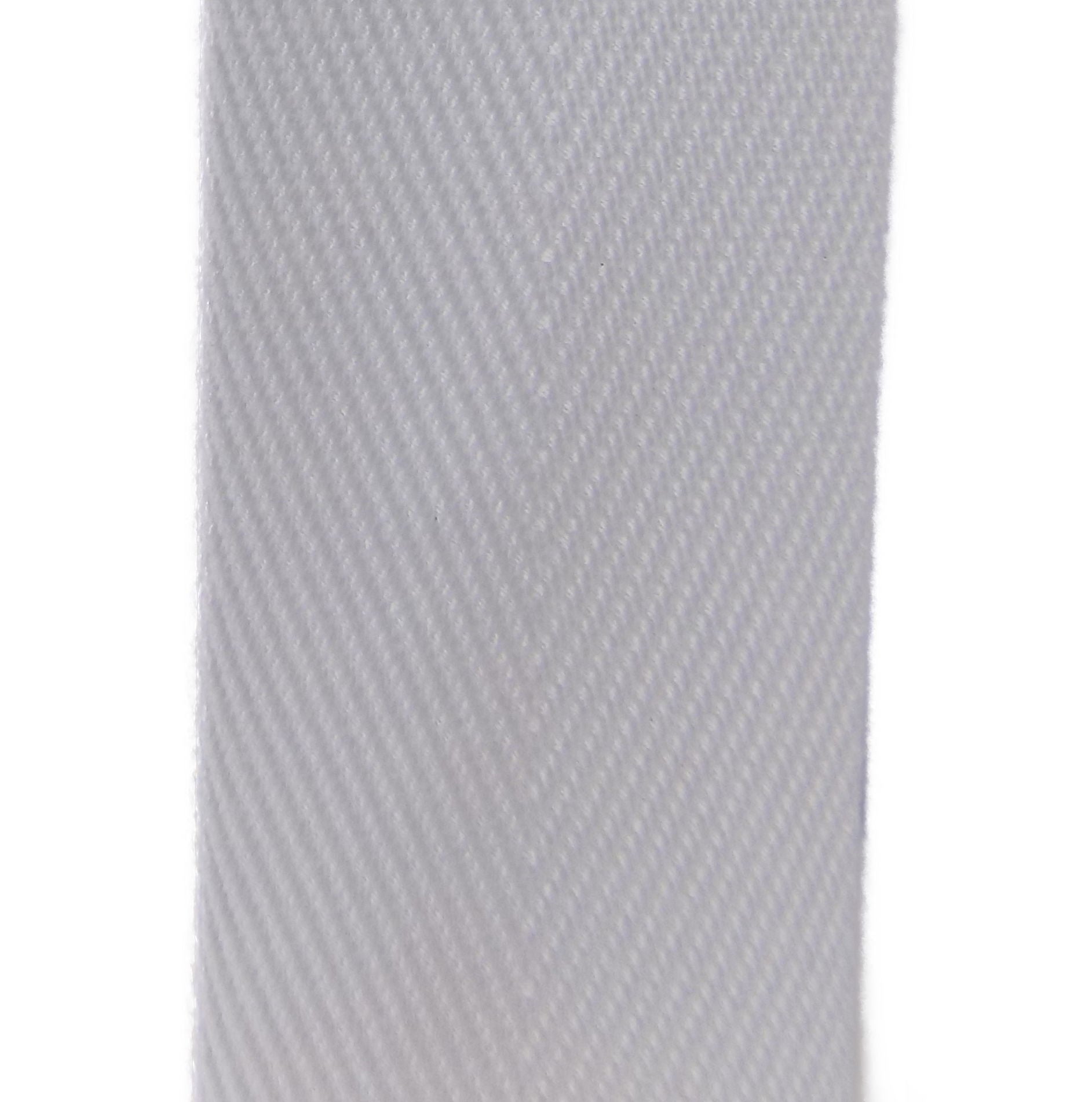 TW19-029  POLYESTER SINGLE TWILL TAPE WHITE 19mm x 100 yards