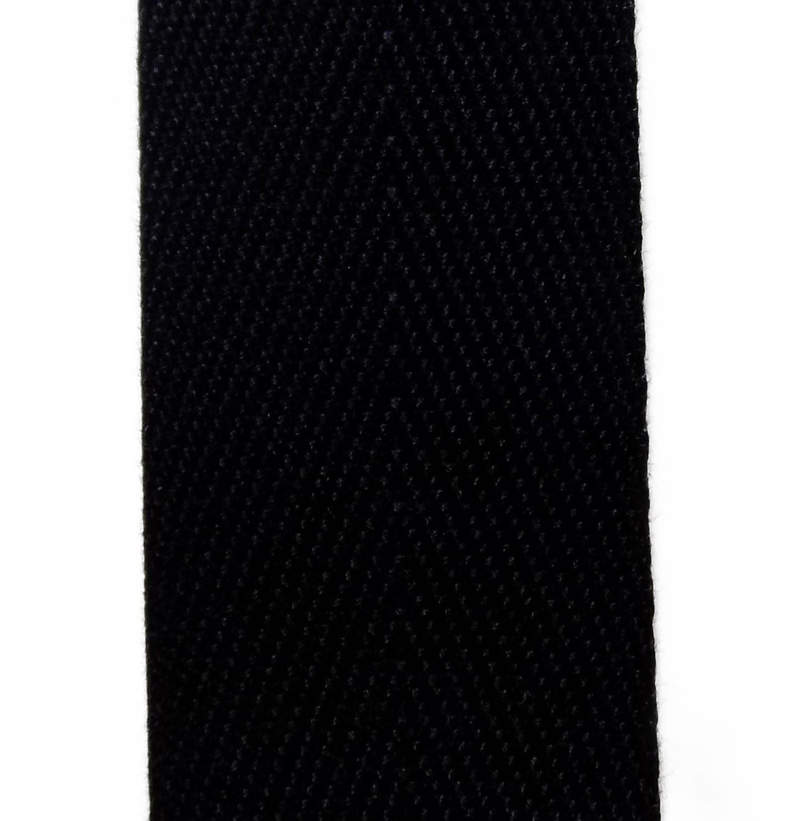 TW25-030  POLYESTER SINGLE TWILL TAPE BLACK 25mm x 100 yards