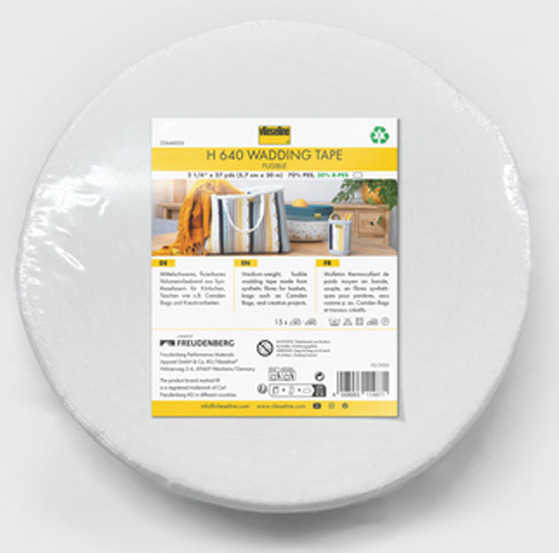 V53646027  WADDING TAPE H640-10 132G/M2 POLYESTER 5.7CM X 30M